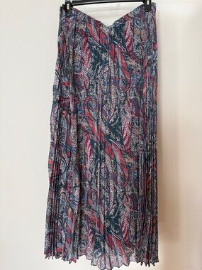 Ted Baker paisley pleated maxi skirt